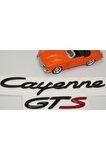 Porsche Cayenne Gts Bagaj 3m 3d Abs Yazı Logo Amblem Seti
