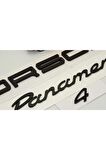 Porsche Panamera 4 Bagaj 3m 3d Abs Yazı Logo Amblem Seti