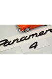 Porsche Panamera 4  Uyumlu Bagaj 3m 3d Abs Yazı Logo Amblem Seti