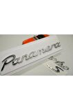 Porsche Panamera Turbo S Bagaj 3m 3d Abs Yazı Logo Amblem Seti