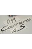 Porsche 911 Carrera 4s Uyumlu Bagaj 3m 3d Abs Yazı Logo Amblem Seti