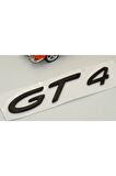 Porsche Gt4 Bagaj 3m 3d Abs Yazı Logo Amblem