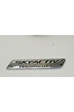 Mazda 2 3 6 Cx-5 Mx-5 Skyactiv Bagaj Krom Metal Logo Amblem
