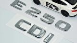DK Tuning E250 CDi Bagaj Krom ABS 3M 3D Yazı Logo Benz İle Uyumlu