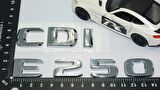 DK Tuning E250 CDi Bagaj Krom ABS 3M 3D Yazı Logo Benz İle Uyumlu
