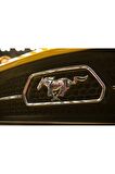 Dk Mustang Shelby Gt Koşan At Ön Panjur Vidalı Gold Metal Logo