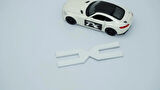 DK Tuning Yeni Nesil Bagaj 3M 3D 10cm Beyaz Yazı Logo Dacia İle Uyumlu