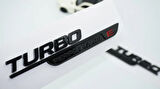 DK Tuning Turbo E Performance Siyah Çamurluk Yanı Logo Benz İle Uyumlu