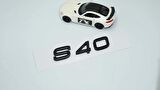 DK Tuning S40 Siyah ABS 3M 3D Bagaj Yazı Logo Volvo İle Uyumlu