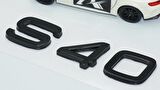 DK Tuning S40 Siyah ABS 3M 3D Bagaj Yazı Logo Volvo İle Uyumlu