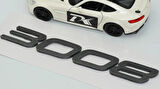 DK Tuning Peugeot Yeni 3008 Bagaj 3M 3D Koyu Gri ABS Yazı Logo