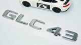 DK Tuning GLC 43 Bagaj Krom ABS 3M 3D Yazı Logo Benz İle Uyumlu
