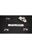 Cl65 Bagaj Krom Metal 3m 3d Yazı Logo