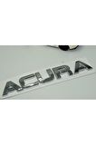 DK Acura MDX TSX RDX TL Krom ABS Bagaj 3M 3D Yazı Logo Amblem
