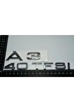 Audi A3 40 Tfsi Krom Abs 3m 3d Bagaj Yazı Logo Orjinal Ürün