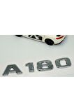 DK Benz A180 Bagaj Krom ABS 3M 3D Yazı Logo