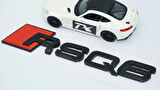 DK Tuning RSQ6 Siyah ABS 3M 3D Bagaj Logo Audi İle Uyumlu