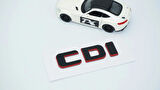 DK Tuning CDi Bagaj Kırmızı Siyah ABS Yazı Logo Benz İle Uyumlu