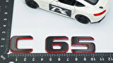 DK Tuning C 65 Bagaj Kırmızı Siyah ABS Yazı Logo Benz İle Uyumlu