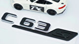 DK Tuning C 63S Bagaj Gri Siyah ABS Yazı Logo Benz İle Uyumlu
