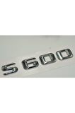 S600 Bagaj Krom Metal 3m 3d Yazı Logo
