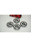 Skoda S Logo Jant Göbeği Kapak Seti 60mm