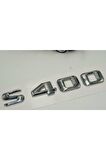 S400 Bagaj Krom Metal 3m 3d Yazı Logo