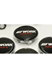 Work Logo Jant Göbeği Kapak Seti 60mm