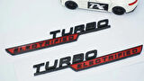 DK Tuning Benz Turbo Electrified Çamurluk Yanı Kırmızı Logo Amblem