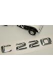 C 220d Bagaj Krom Metal 3m 3d Yazı Logo