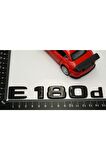 E 180d Bagaj Parlak Siyah Abs 3m 3d Yazı Logo