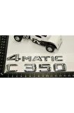 Benz C 350 4matic Bagaj Krom Metal 3m 3d Yazı Logo