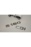 Benz B 180 Cdi Bagaj Krom Metal 3m 3d Yazı Logo
