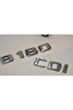 Benz B 180 Cdi Bagaj Krom Metal 3m 3d Yazı Logo