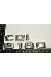 Benz B 180 Cdi Bagaj Krom Metal 3m 3d Yazı Logo