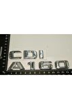 Benz A 160 Cdi Bagaj Krom Metal 3m 3d Yazı Logo