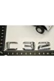 Benz C32 Bagaj Krom Metal 3m 3d Yazı Logo