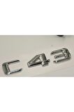 Benz C43 Bagaj Krom Metal 3m 3d Yazı Logo