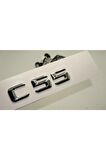 Benz C55 Bagaj Krom Metal 3m 3d Yazı Logo