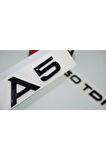 Audi A5 50 Tdi Parlak Siyah Abs 3m 3d Bagaj Yazı Logo Orjinal Ürün