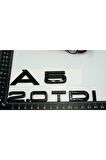 Audi A5 2.0 Tdi Parlak Siyah Abs 3m 3d Bagaj Yazı Logo Orjinal Ürün