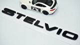 DK Tuning Alfa Romeo Stelvio Siyah ABS 3M 3D Bagaj Yazı Logo Arma