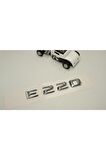 Benz E220 Bagaj Krom Metal 3m 3d Yazı Logo
