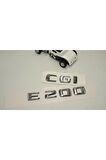 Benz E 200 Cgi Bagaj Krom Metal 3m 3d Yazı Logo