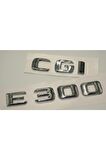 Benz E 300 Cgi Bagaj Krom Metal 3m 3d Yazı Logo