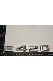 Benz E420 Bagaj Krom Metal 3m 3d Yazı Logo