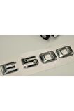 Benz E500 Bagaj Krom Metal 3m 3d Yazı Logo