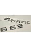 Benz G63 4matic Bagaj Krom Metal 3m 3d Yazı Logo