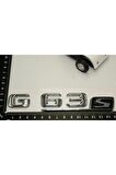 Benz G63s Bagaj Krom Metal 3m 3d Yazı Logo