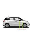 Fiat 500 Yan Aynalar Ve Çamurluk Yanı Damla Desen Bıçak Logo Arma Seti